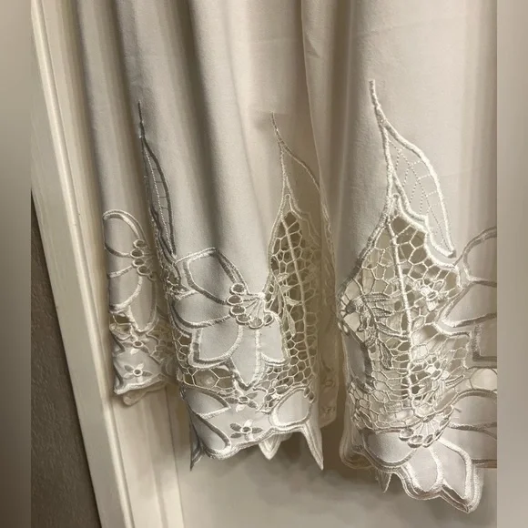 Strapless white jumpsuit - Picture 4 of 5